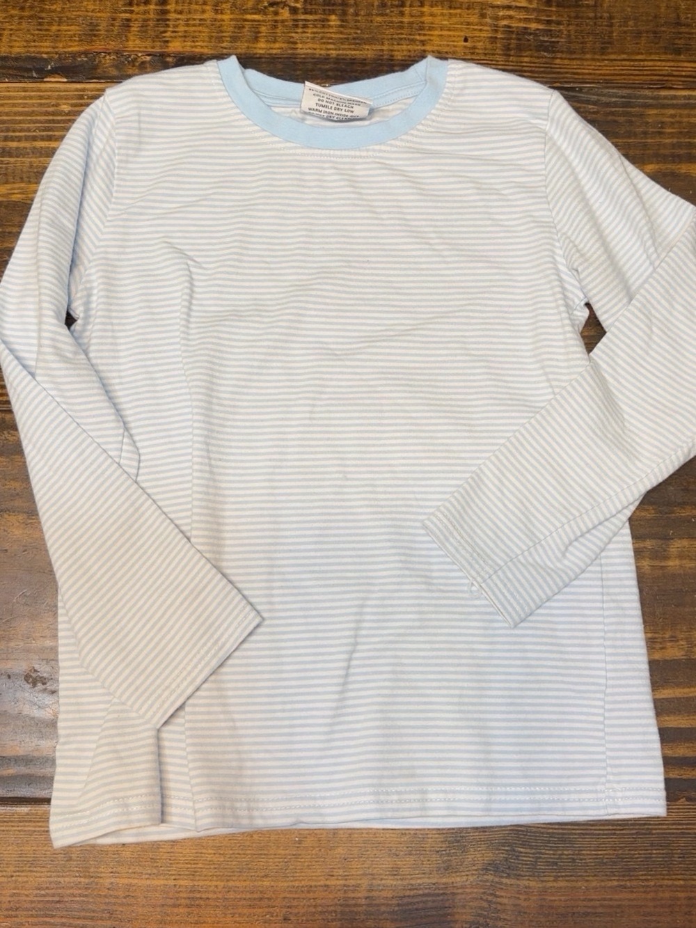 Jellybean Light Blue Striped Long-Sleeve Tee - Jellybean